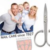 3 Swords Germany Solingen - brand quality STAINLESS STEEL INOX CURVED NAIL SCISSORS - STRONG SCISSORS FOR STRONG PEOPLE with case by 3 Swords Germany