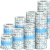 Threlaco 8 Rolls Transparent Stretch Adhesive Bandage Clear Film Dressing Bandage Waterproof Skin Tape Protective Bandage Dressing Tape for Tattoo Aftercare Swimming Shower, 4 Sizes