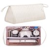 Lexeeco Dy son Air wrap Travel Case Hair Tools Travel Bag for Shark Flexstyle Carrying Case Portable Shark Hair Dryer Revlon Flat Curling Iron Organizer (Beige)