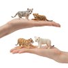 Toymany 12 Safari Animal Figurines, High Emulational Baby Plastic Zoo Animals, Lions Tigers Leopards Figure Toy Set, Easter Eggs Cake Toppers Christmas Birthday Gift for Kids Toddlers