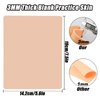3MM Fake Skin Tattoo Practice Kit - YONGDA 5pcs Tattoo Practice Skins Double Sides Practice Skin Fake Tattoo with 20pcs Tattoo Transfer Paper Stencil for Tattoo Supplies