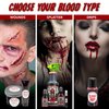BLOODY MARY Fake SCAB Blood Make Up Body Paint - 1 oz small - For Cosplay, Horror Costume, Theater Blood, Vampire Accessories, Scary Things - Skin Friendly Washable Looks Realistic Thick Blood