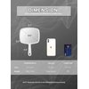 OMIRO Hand Mirror, Handheld Mirror with Handle, American White