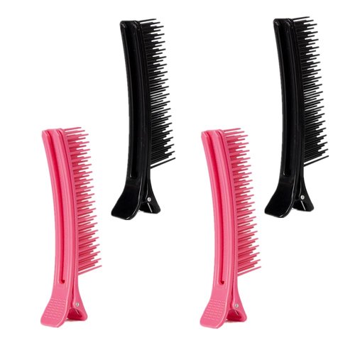 TDGBIH Hair Clips for Styling, Cutting, and Dying - 4 PCS Nonslip Comb Clips for Salon or Home Us...