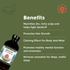 Brahmi Oil for Hair & Body, Natural Ayurvedic Bacopa Brahmi Oil for Hair Growth, Non GMO, Indian Hair Oil, Ayurvedic Hair Oil, Brahmi Scalp Oil, 8 fl oz Glass Bottle, 25 Years Of Premium Service
