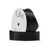 Berwick Offray 7/8" Wide Double Face Satin Ribbon, Black, 20 Yards