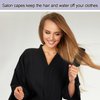 Syhood 2 Pieces Salon Robes Smock for Clients Waterproof Hairdressing Gown Salon Cape (2 Pockets)