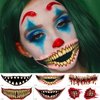KSTBJN Halloween Temporary Tattoos, Horror Mouth Halloween Temporary Stickers 10 Sheets Prank Makeup Face Decals Halloween Clown Bloody Mouth Fake Tattoos Prank Props for Halloween Party Decorations