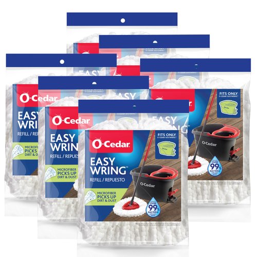 O-Cedar EasyWring Spin Mop Head Refill (Pack of 6)
