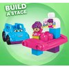 Mega Bloks First Builders Tina Tour Bus with Big Building Blocks, Building Toys for Toddlers (6 Pieces)