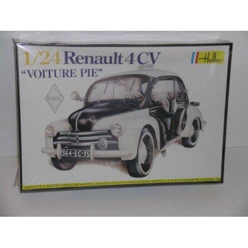Renault 4CV "Voiture Pie" Plastic Car Model Kit