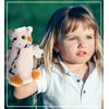 DolliBu White Owl Plush Hand Puppet for Kids - Soft Plush Stuffed Animal Hand Puppet Toy, Puppet Show Games Puppet Theaters for Kids, Adult Cute Puppets Educational Toy to Teach Children & Toddlers