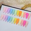 FZANEST Hema Free Gel Nail Polish Set,12 * 7.5ml Spring Summer Macaron Candy Colors UV Gel Polish Kit,Light Soft Nude Pink Green Blue Purple Yellow Gel Nail Art Manicure