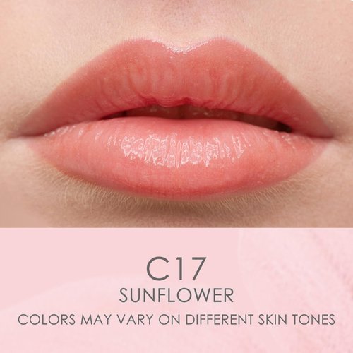 Catkin Tinted Lip Balm Sheer Lip Stain Ultra Hydrating Lip Moistrurizer Chapstick with Vitamin E Nourishing For Cracked & Dry Lips 0.12 oz C17 SUNFLOWER - Coral