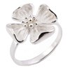 Night Bazaar:Sweet Flower Sterling Silver Ring Size 6.
