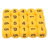 6 Sided Dice, Math Manipulatives, Number Dice 20 Pieces Polyhedral Dice Set 6 Sided Rounded Corners Plastic Dice Gaming Dice Dice Games for Table Games(Yellow)