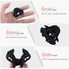 Small Hair Clips for Women Girls Kids, Tiny Hair Claw Clips for Thin/Medium Thick Hair, 1.5 Inch Mini Hair Jaw Clips Matte Octopus Clip Nonslip Spider Clip with Gift Box (Black)