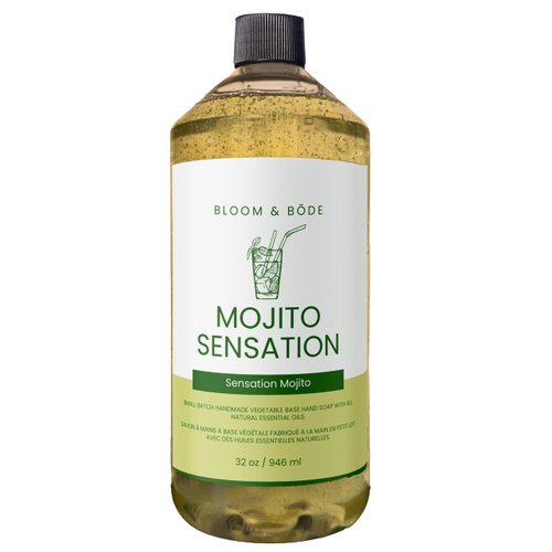 Liquid Hand Soap Refill With Essential Oils, Mojito Sensation Scent, 32oz