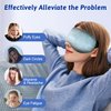 Cooling Eye Mask for Puffy Eyes - FSA HSA Eligible, Cold Eye Masks for Puffiness, Weighted Gel Eye Mask for Sleep, Reusable Ice Eye Mask for Dark Circles Migraines and Headache (Black)