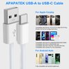 APAPATEK USB-C Woven Carplay Cable for iPhone 15 Pro 16 Pro, USB-A to USB-C Cable Car Play Wire Data Transfer Car Audio Car Phone Cord Android-Auto Carplay Cable for Galaxy S24 S23 S22 S21 3.3ft White