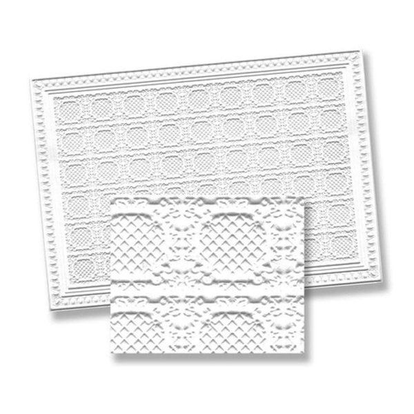 Dolls House Faux Tin Ceiling Miniature 1:12 Scale Foam Board 13 x 9.1/2 inches