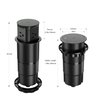 Automatic Pop up Outlet for Kitchen Counter Island,Pop Out Outlet Station with 15 Amp Receptacle Outlet, Splash Resistant,3.15" Diameter Round Pop Up Counter Outlet,Conference Table Power Hub