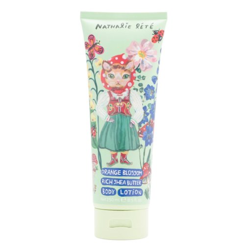 Heathcote & Ivory Nathalie Lete Orange Blossom Body Lotion Forrest Folk Cat 8.5oz