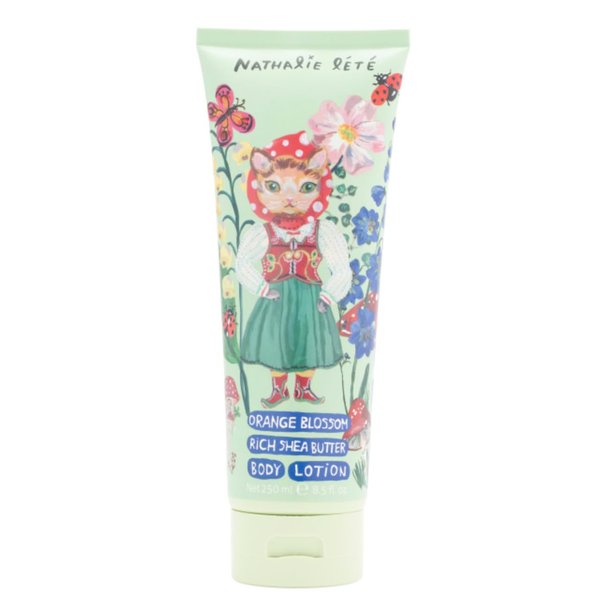 Heathcote & Ivory Nathalie Lete Orange Blossom Body Lotion Forrest Folk Cat 8.5oz