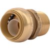 SharkBite 1 Inch MNPT Adapter, Push to Connect Brass Plumbing Fitting, PEX Pipe, Copper, CPVC, PE-RT, HDPE, U140LFA