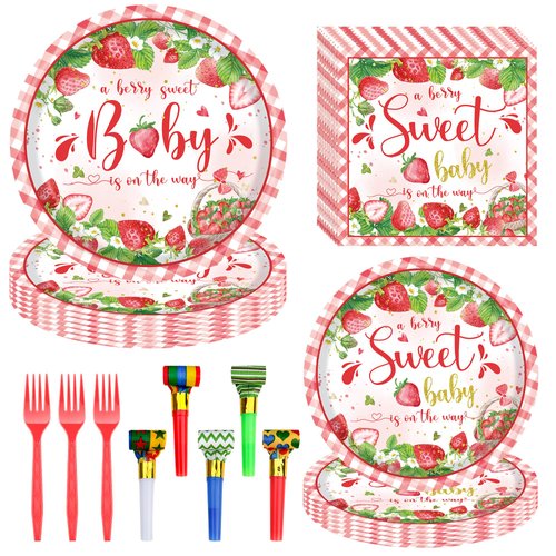 Party Supplies Birthday Party Supplies Plates Napkins Forks Set for Birthday Party Decorations for Boys Kid Men Women Gril Birthday Party Favors Decorations Tableware Dinnerware