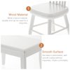 Beaupretty Doll House Furniture Miniature Wooden Dollhouse Table and Chairs Mini Accessories of Dining Room (White)
