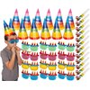 Tigerdoe Birthday Party Hats - Happy Birthday Theme - Birthday Party Set - Party Supplies - Party Decor - 36 Piece Set - 12 Hats - 12 Sunglasses - 12 Whistles