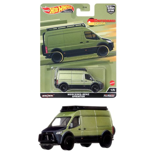 Hot Wheels Car Culture Circuit Legend, Premium 1:64 Scale Die-Cast Mercedes-Benz Sprinter Van, Deutschland Design, Collectable Vehicle