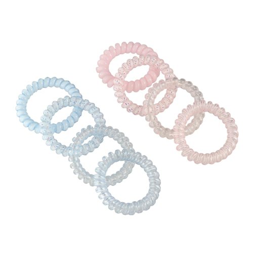 Spiral Cord Hair Ring Headwear Hair Tie, Elastic Scrunchies Ponytail Holder Hair Rings Hair Rope ...