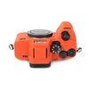Rieibi Accessory for Sony A7RV Case, Soft Silicone Protective Case for Sony A7R5/A7R V/Alpha 7R V/A7RV/A7R 5/A7RM5 Digital Camera, Lightweight A7 RV Camera Case Grip Body Skin - Orange