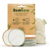 Bambaw Reusable Makeup Remover Pads | 16 Cotton Rounds with Laundry Bag | Reusable Cotton Pads for Face | Perfect Eye Makeup Remover Pads | Washable Makeup Remover Cloth | Reusable Face Pads