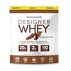 Designer Wellness, Designer Whey, Natural Whey Protein Powder with Probiotics, Fiber, and Key B-Vitamins for Energy, Gluten-Free, Gourmet Chocolate, 2 lb