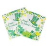 St. Patrick’s Day Napkins, Green Shamrock Paper Napkins - Disposable Saint. Patrick’s Hat Clover Dinner Napkins for Irish Event Get-together, DIY Parties, Unfolded 13x13 inches, 2-Ply, 40 count
