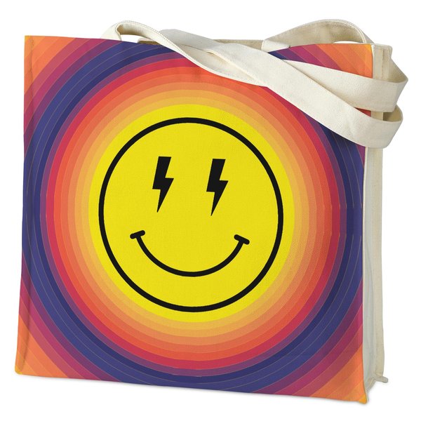 AUSVKAI Canvas Tote Bag Aesthetic for Women, Cute Reusable Rainbow Bags with Pockets & Snaps for Beach Shopping College Gym Grocery