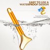 Amirce Gua Sha and Ice Roller Facial Tools, Electric Face Massager Device for Skin Care, Facial Device for Eye, Jaw, Scalp, Face and Neck, 2-in-1 Gua Sha and Ice Roller for Face Set(Gold)