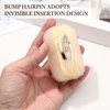 minkissy 5pcs Bump It Up Volume Hair Base Set Sponge Volume Bump Hair Clip Hair Bases Inserts Hair Pads Hair Styling Clip Hair Accessories for Women Ladies
