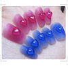 200 Pcs 3D Clear Heart Nail Art Charms Mixed Size Love Hearts Nail Rhinestones Flat Jelly Resin Crystal Nail Jewelry Acrylic Nail Supplies Women DIY Manicure Decoration Accessories