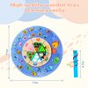Adena Montessori Wooden Magnetic Fishing Game,Fine Motor Skill Touch Training for 3 Years Old Kids,Fish Counting Puzzle with Numbers and Different Materials,Preschool Learning Educational Toy
