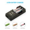 Tenergy TN270 Li-ion Battery Charger for 18650/18500/14500 Rechargeable Batteries, 2 Bays Fast Smart Charger for Flashlights/Digital Cameras Batteries