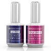 Americanails Gel Polish Base Coat & Top Coat Duo - Professional Salon Quality, Original Dual Cure Formula for Maximum Adhesion & Long Lasting Glossy Finish, Soak Off UV LED Fast Drying Gel (.5 oz)