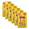 Carmex Medicated Lip Balm Tubes, Lip Moisturizer for Dry, Chapped Lips, 0.35 OZ - (6 Packs of 3)