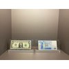 IEEK Acrylic Dollar Bill Frame Currency Holder Clear Paper Money Holders for Collectors Currency Ticket Protector Dollar Bill Display Case,7.3 x 3.5 Inch,2 Pack