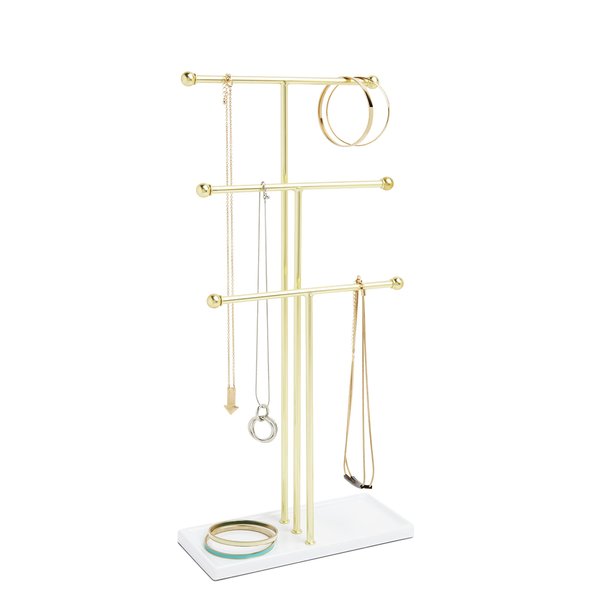 Umbra Trigem Jewelry Stand, Gold