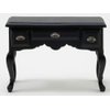 Melody Jane Dolls Houses Classics by Handley Dollhouse Miniature Black Desk with Pewter Drawer Pulls