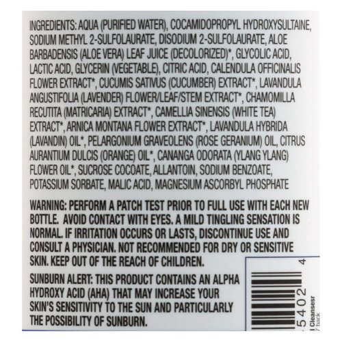 Beauty Without Cruelty Facial Cleanser 3% Aha 8.5 Fz